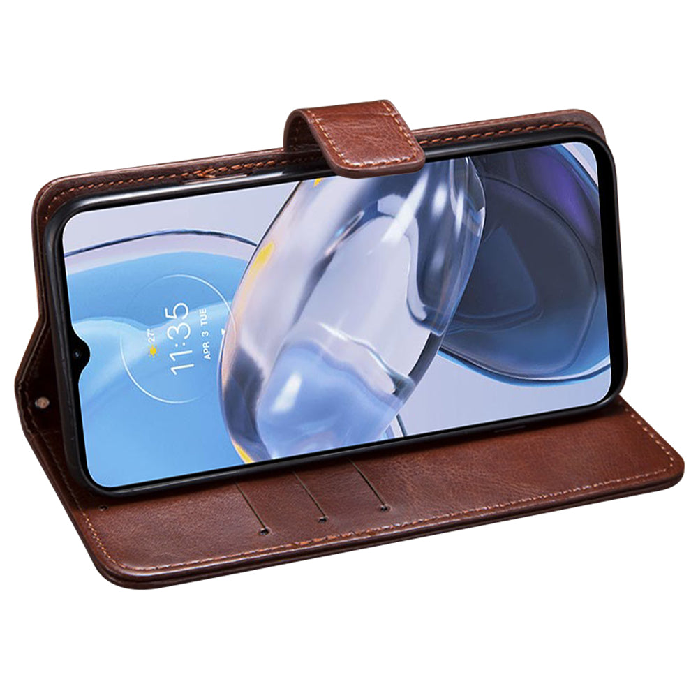 IDEWEI Til Motorola Moto G53 5G G23 4G G13 4G Anti-ridse PU Læder Flip Telefon Cover Beskyttelsesetui Stand Feature Crazy Horse Texture Wallet IDEWEI Til Motorola Moto G53 5G G23 4G G13 4G Anti-ridse PU Læder Flip Telefon Cover Beskyttelsesetui Stand Feature Crazy Horse Texture Wallet